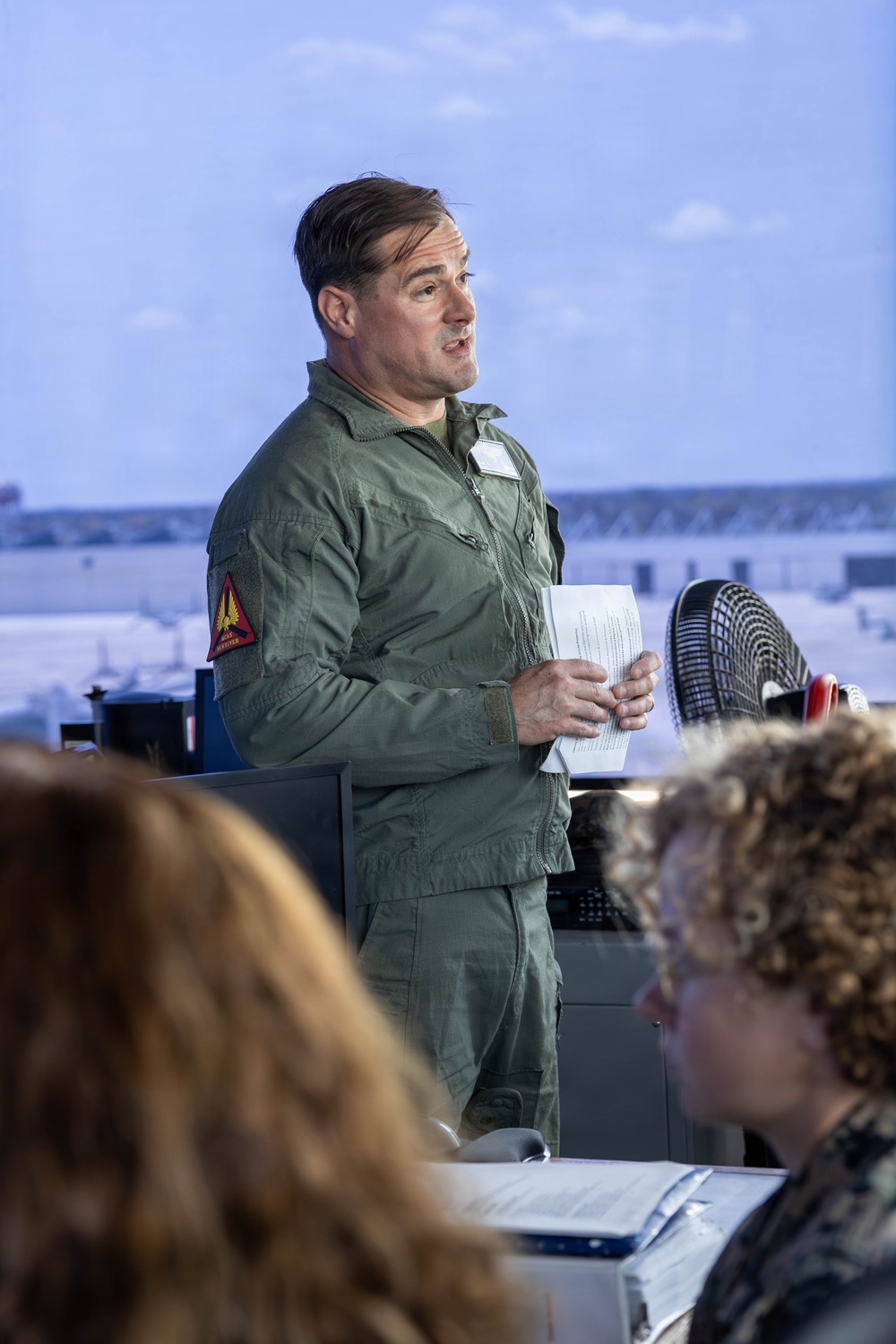 Sen. Budd STAFFDEL Tours MCAS New River Air Traffic Control Tower