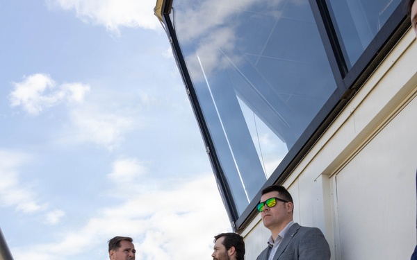 Sen. Budd STAFFDEL Tours MCAS New River Air Traffic Control Tower