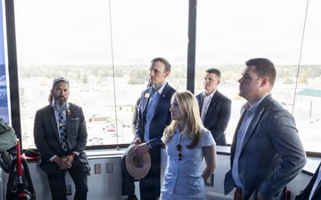 Sen. Budd STAFFDEL Tours MCAS New River Air Traffic Control Tower