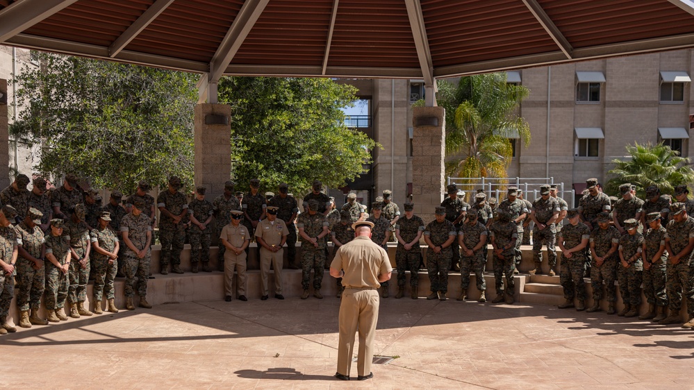 U.S. Sailors with 1st Marine Logistics Group Celebrate 133rd Chief Petty Officer Birthday