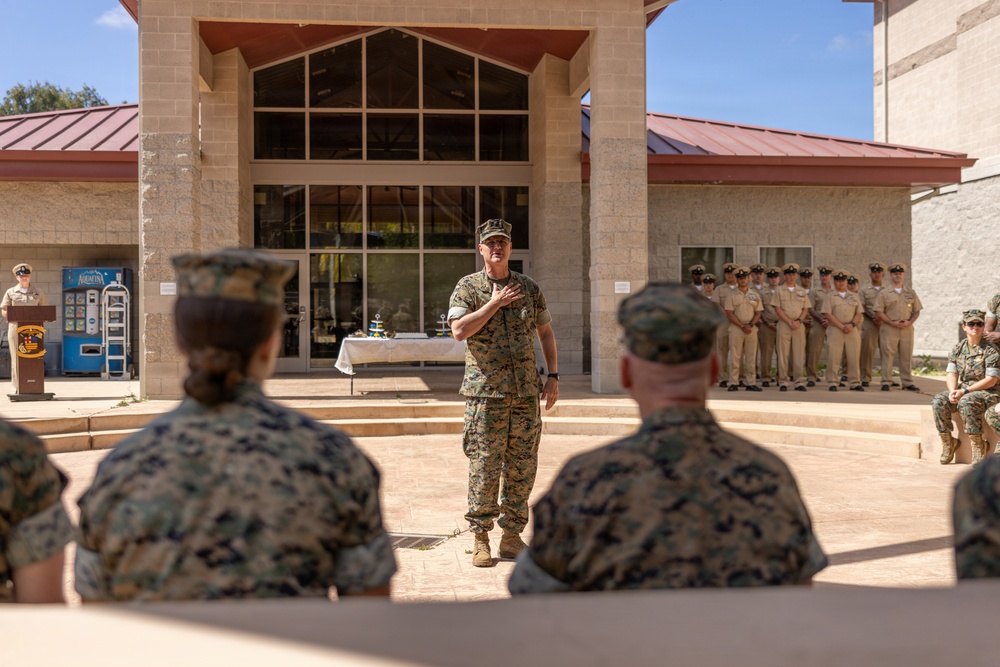 U.S. Sailors with 1st Marine Logistics Group Celebrate 133rd Chief Petty Officer Birthday