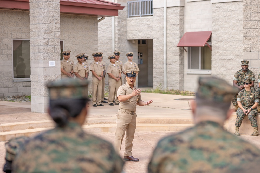 U.S. Sailors with 1st Marine Logistics Group Celebrate 133rd Chief Petty Officer Birthday