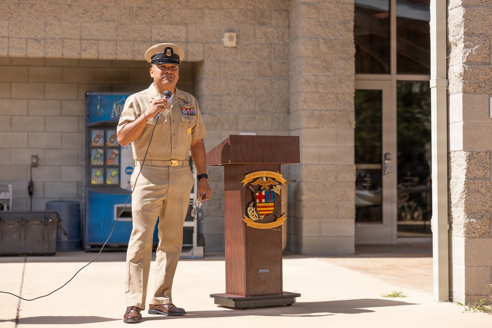 U.S. Sailors with 1st Marine Logistics Group Celebrate 133rd Chief Petty Officer Birthday