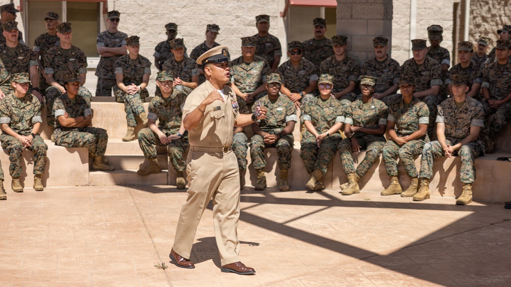 U.S. Sailors with 1st Marine Logistics Group Celebrate 133rd Chief Petty Officer Birthday