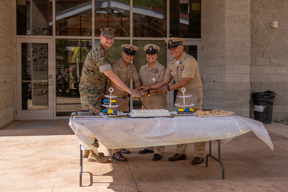 U.S. Sailors with 1st Marine Logistics Group Celebrate 133rd Chief Petty Officer Birthday