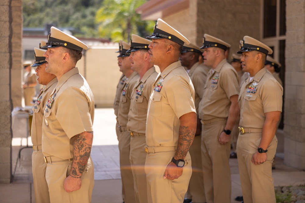 U.S. Sailors with 1st Marine Logistics Group Celebrate 133rd Chief Petty Officer Birthday