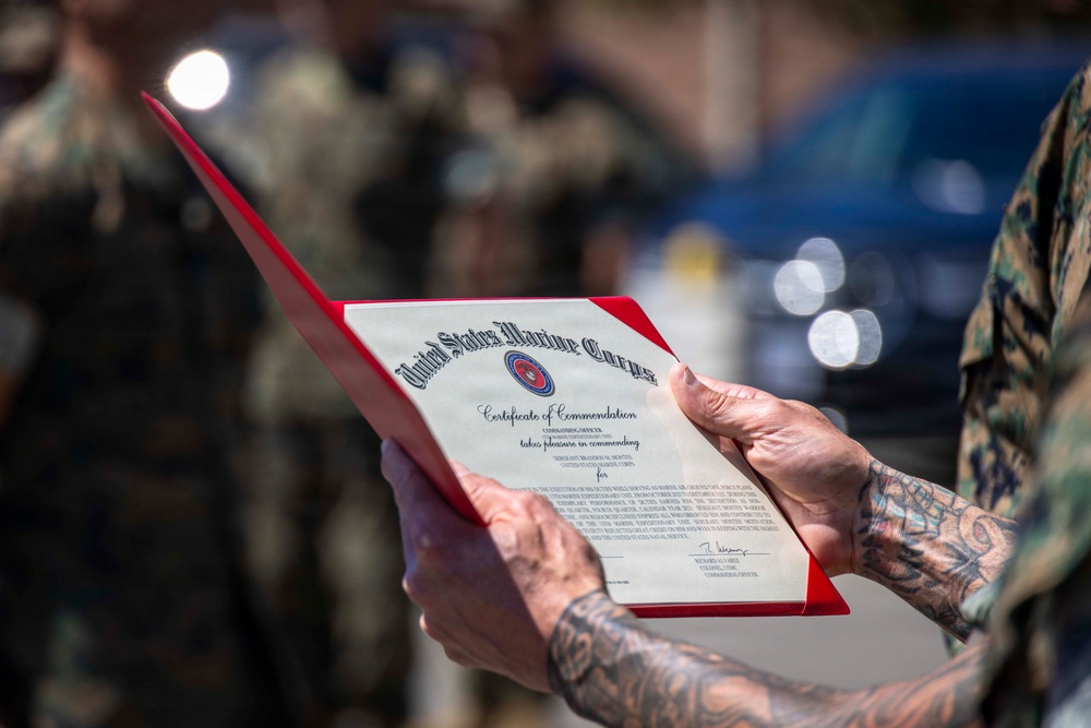 13th MEU holds April Promotion and Awards Ceremony