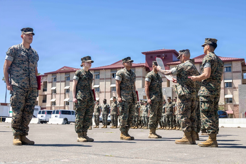 13th MEU holds April Promotion and Awards Ceremony