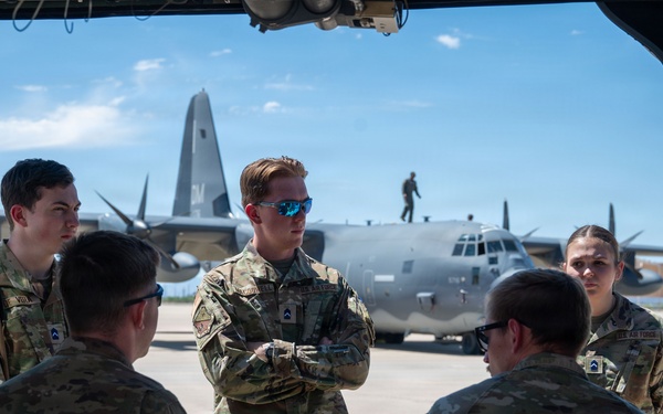 Air Force and Navy Reserve Officer Training Corps cadets gain familiarization of DMs “Rescue &amp;amp; Attack” mission