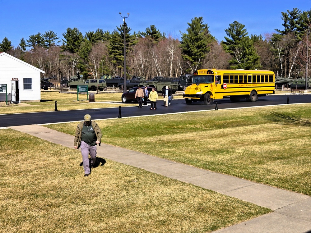 Rosholt school group visits Fort McCoy for March 2026 tour at historic Commemorative Area
