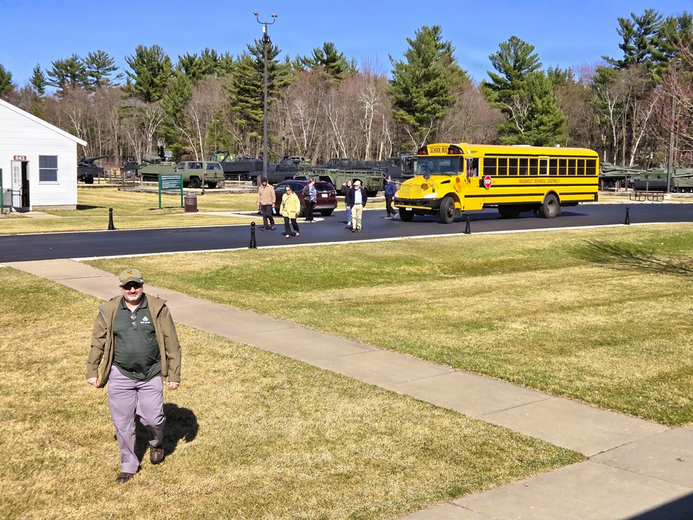Rosholt school group visits Fort McCoy for March 2026 tour at historic Commemorative Area