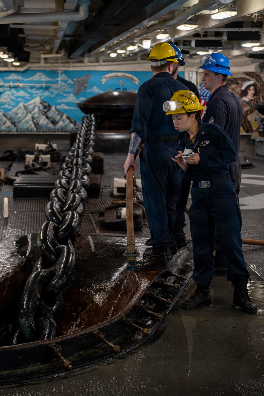 Nimitz Weighs Anchor