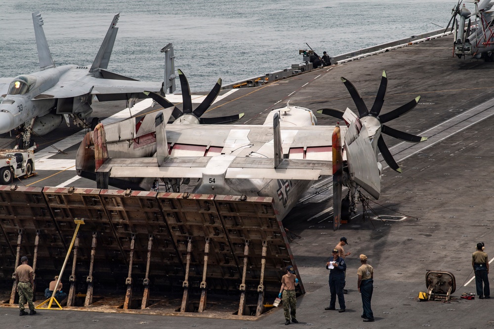 Sailors Conduct Maintenance