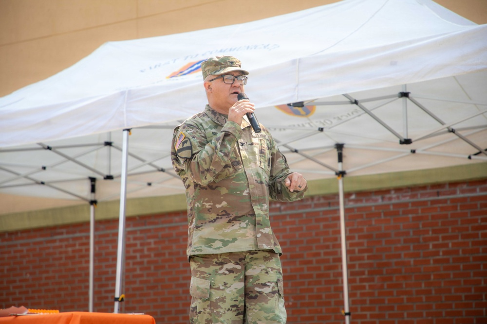 1SIG BDE Signal Month: 1st Signal Brigade commemorates 60th Anniversary and Signal Month with Cake Cutting and SHARP Proclamation.