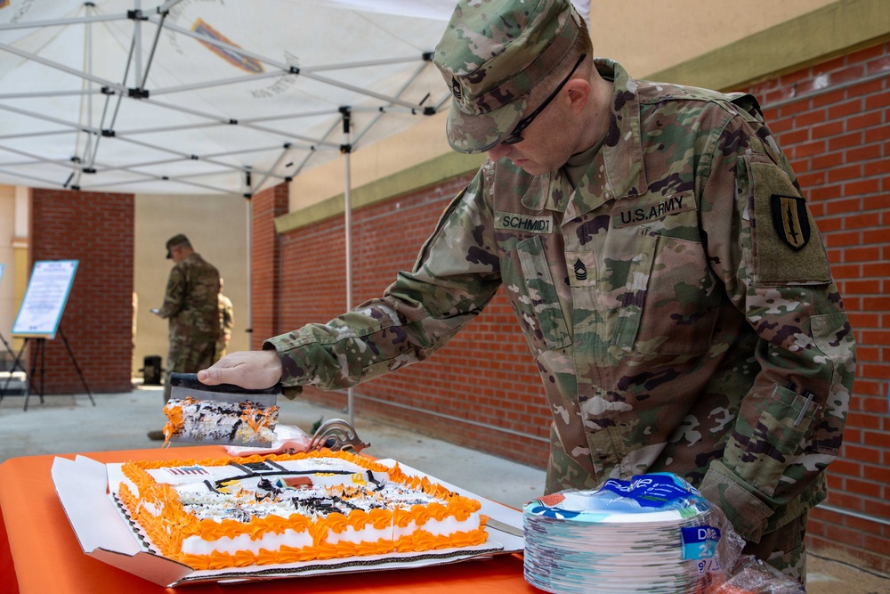 1SIG BDE Signal Month: 1st Signal Brigade commemorates 60th Anniversary and Signal Month with Cake Cutting and SHARP Proclamation.