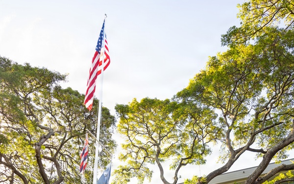 U.S. Pacific Fleet Master Chief Don Davis delivers remarks during the chief petty officer birthday celebration ceremony