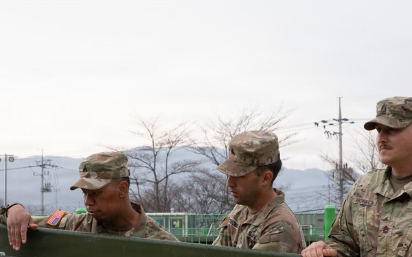 Building toward the future! U.S. and ROK Army Engineer units meet to witness bridge prototype at Yangpyeong, South Korea
