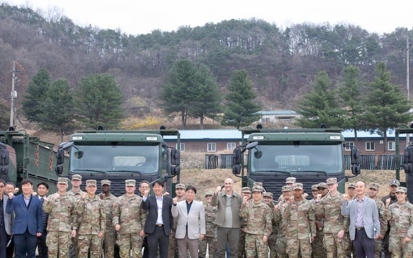 Building toward the future! U.S. and ROK Army Engineer units meet to assess a tactical bridge prototype at Yangpyeong, South Korea