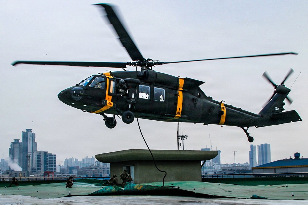 2-2 AHB Conducts Combined Air Assault Training