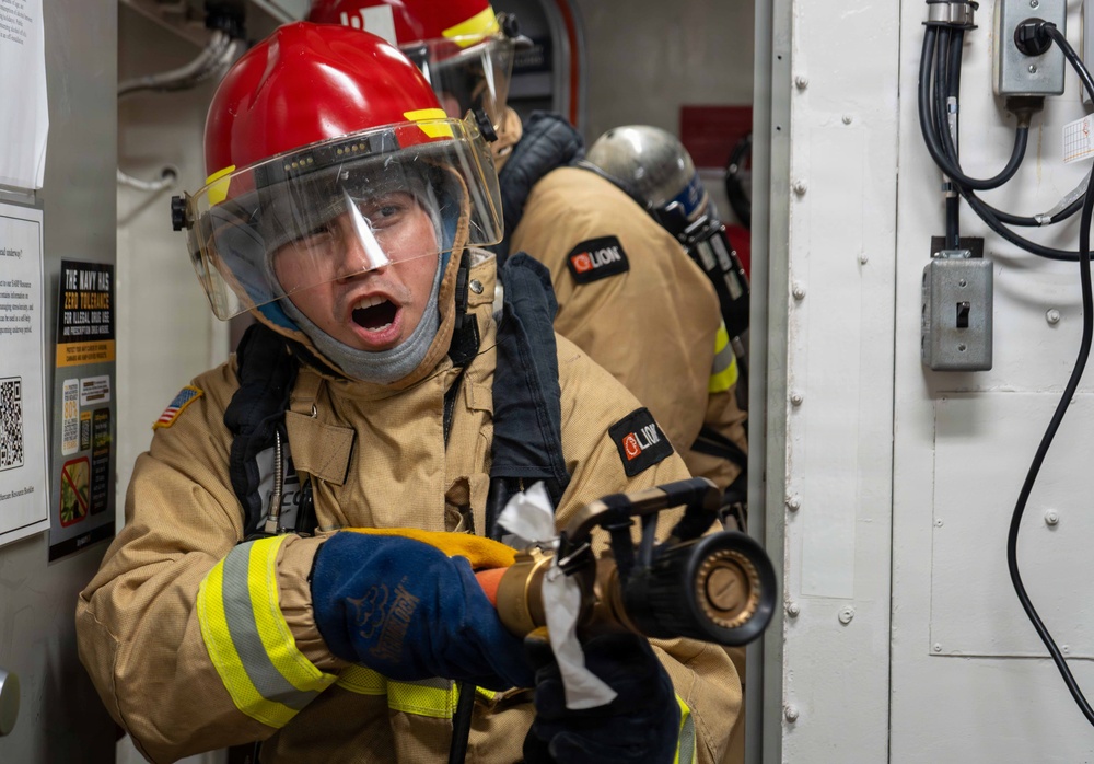 Blue Ridge Conducts General Quarters Drill