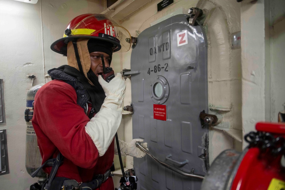 Blue Ridge Conducts General Quarters Drill