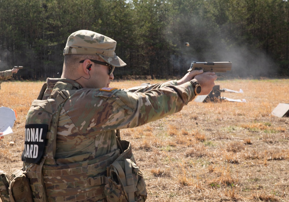 Georgia National Guardsmen Pistol Qual in Quantico, Va.