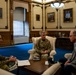 Chief of the National Guard Bureau meets with Indiana governor at Statehouse