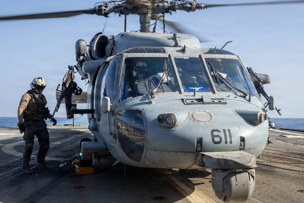 USS Delbert D. Black (DDG 119) supports Operation Epic Fury