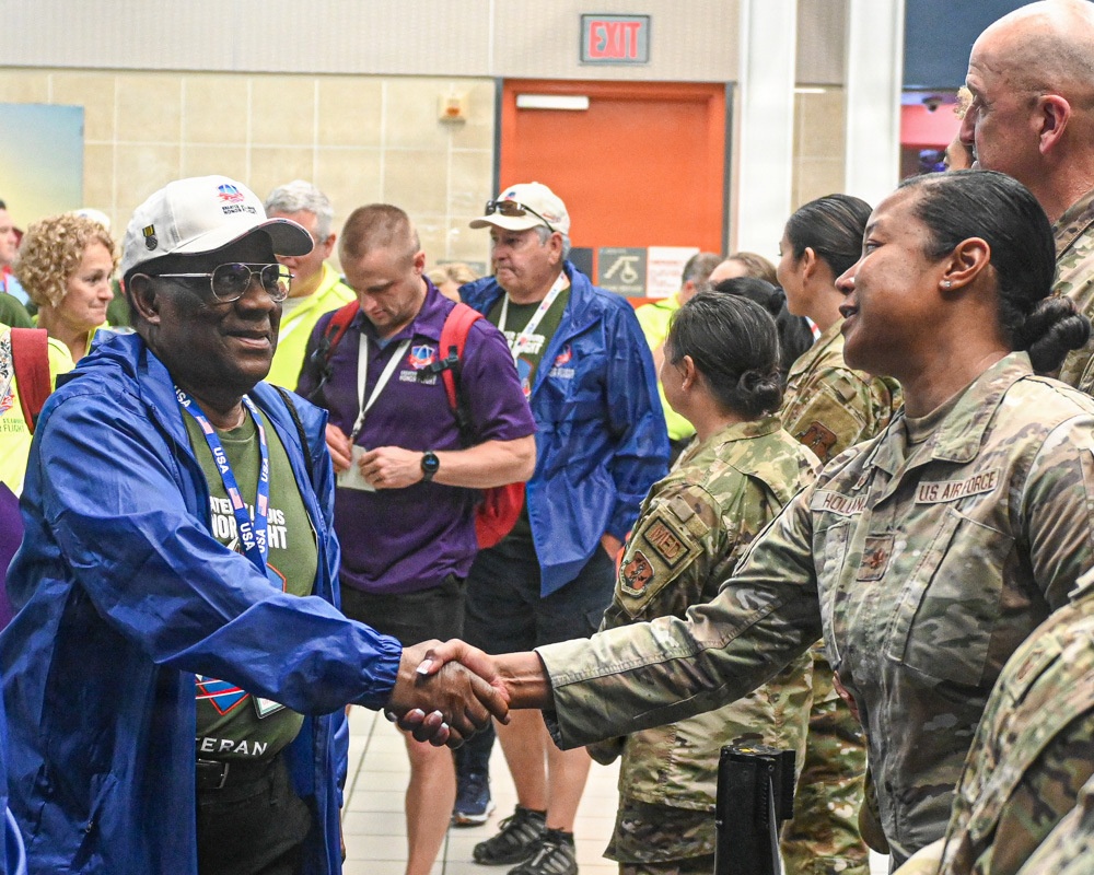 126th ARW Airmen Honor Veterans at St. Louis Honor Flight Send-Off