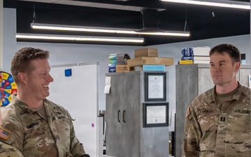 MAJ Bergeman Meets the Newest Buffalo District Project Engineer, CPT Kaylee O'Connell