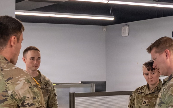 MAJ Bergeman Meets the Newest Buffalo District Project Engineer, CPT Kaylee O'Connell
