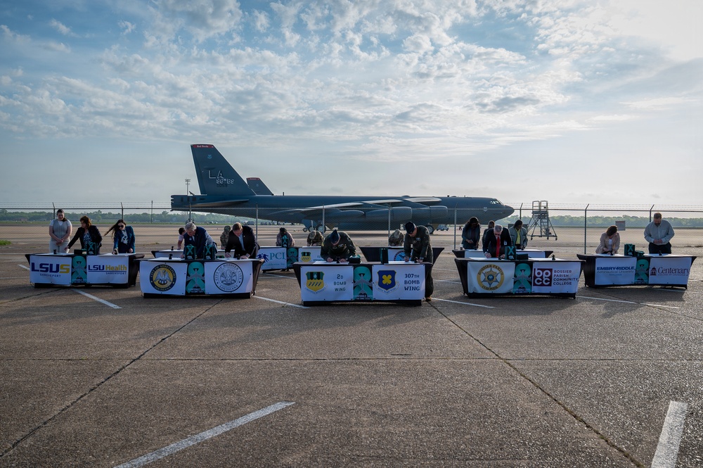 2nd Bomb Wing SAPR Proclamation Signing and 5K Color Run