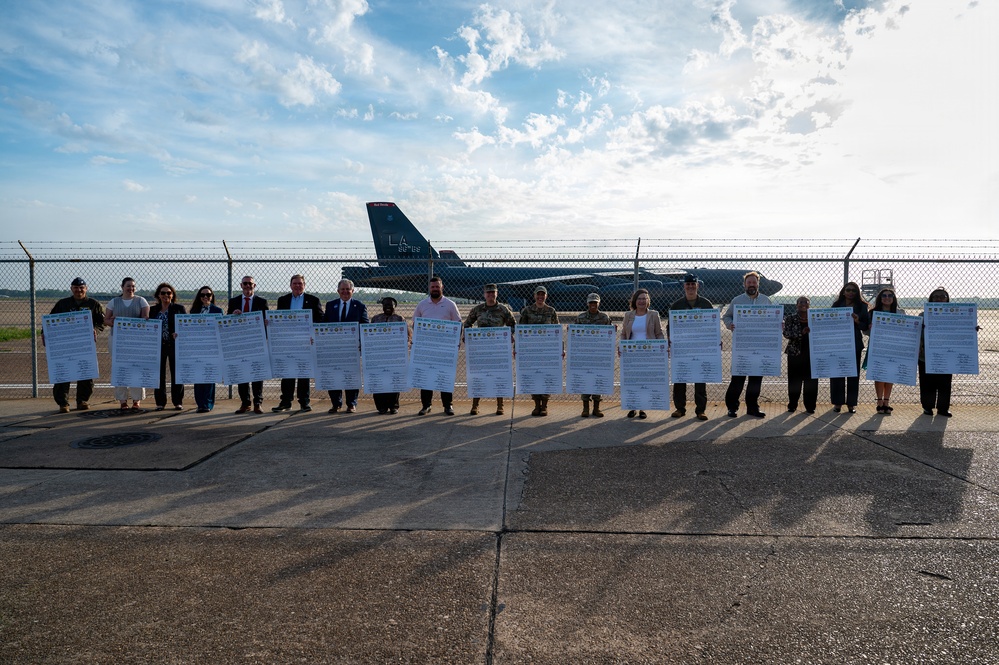 2nd Bomb Wing SAPR Proclamation Signing and 5K Color Run