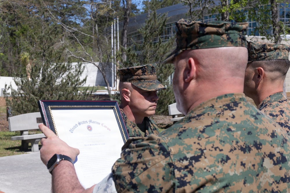 Gunnery Sgt. Philips Meritorious Promotion