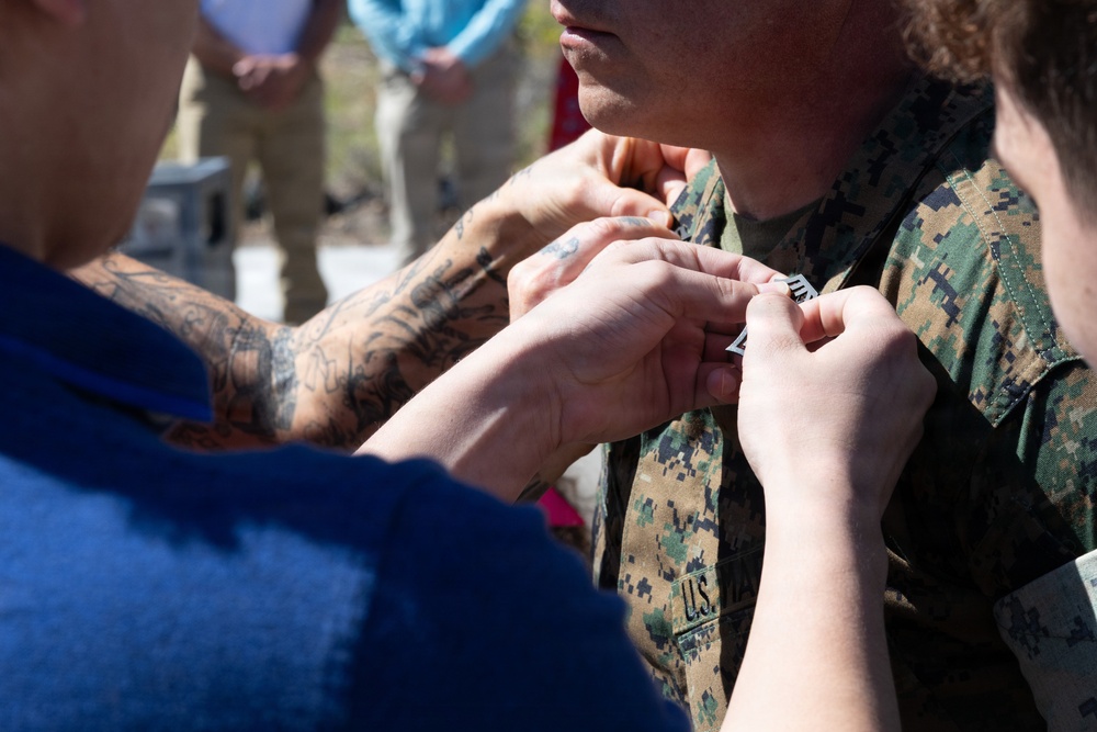 Gunnery Sgt. Philips Meritorious Promotion