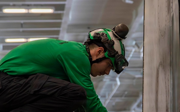 Abraham Lincoln Conducts Maintenance