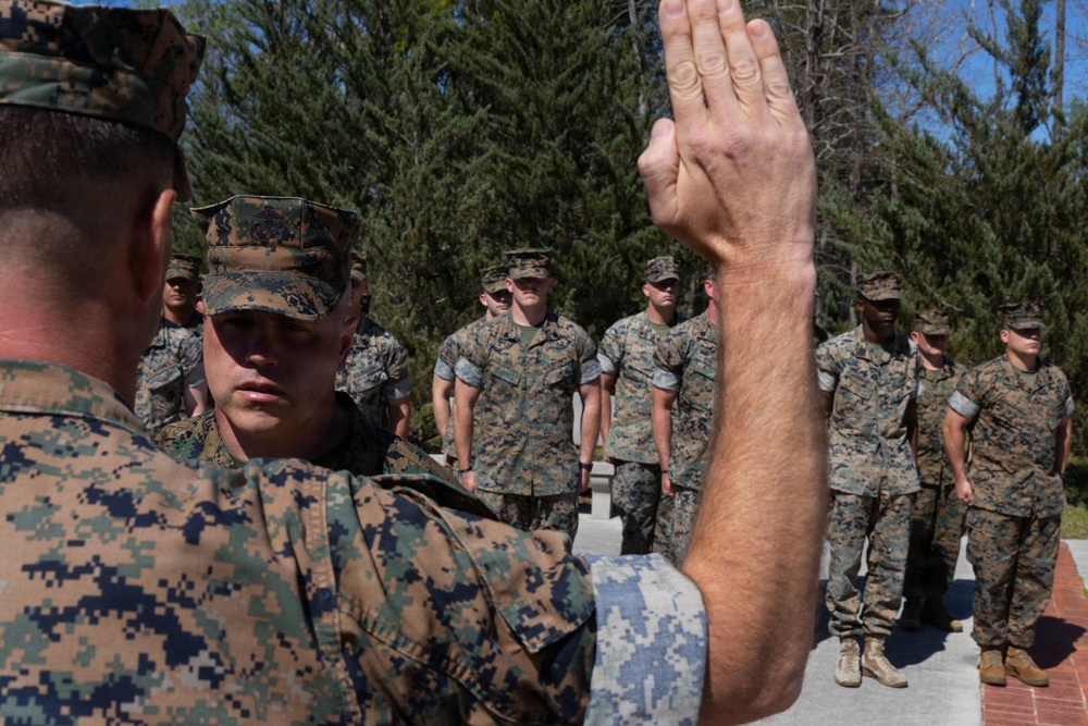 Gunnery Sgt. Philips Meritorious Promotion