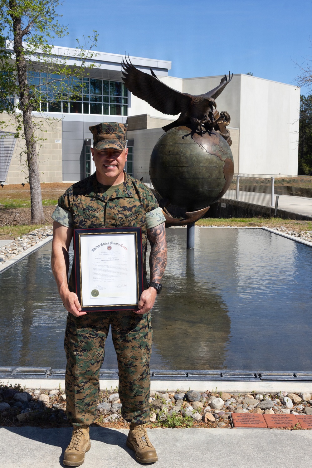 Gunnery Sgt. Philips Meritorious Promotion