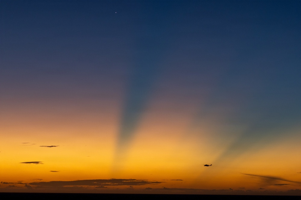 22nd MEU (SOC) | VMM-263 (REIN) CH-53E Flight Operations Aboard USS San Antonio