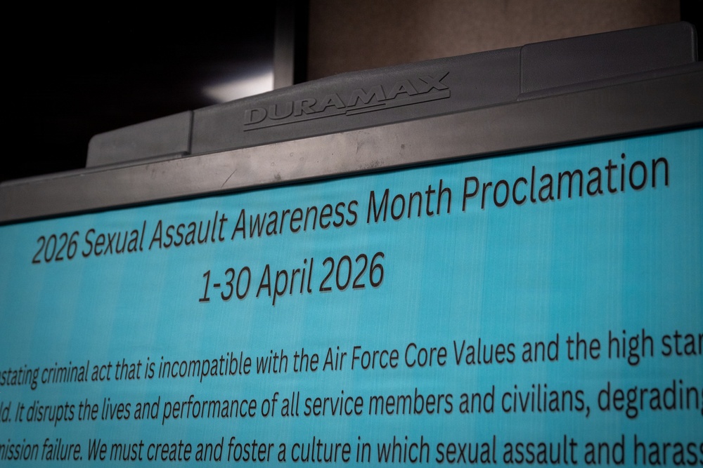 Dyess AFB proclaims April as Sexual Assault Awareness Month