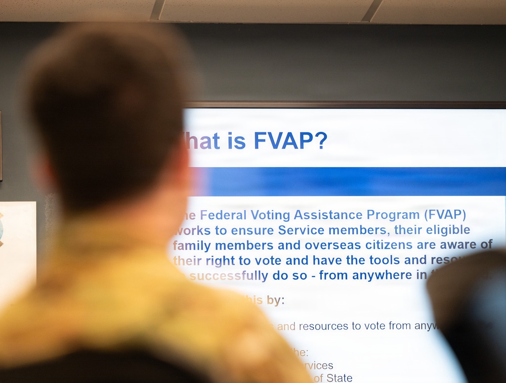 Joint Base Charleston holds Federal Voting Assistance Program