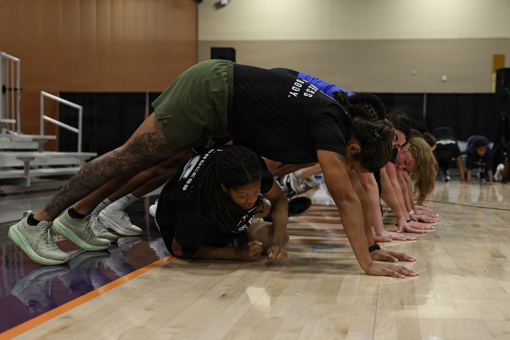 MCRC and WBCA Coaches Conduct Fit-To-Win: Morning Workout