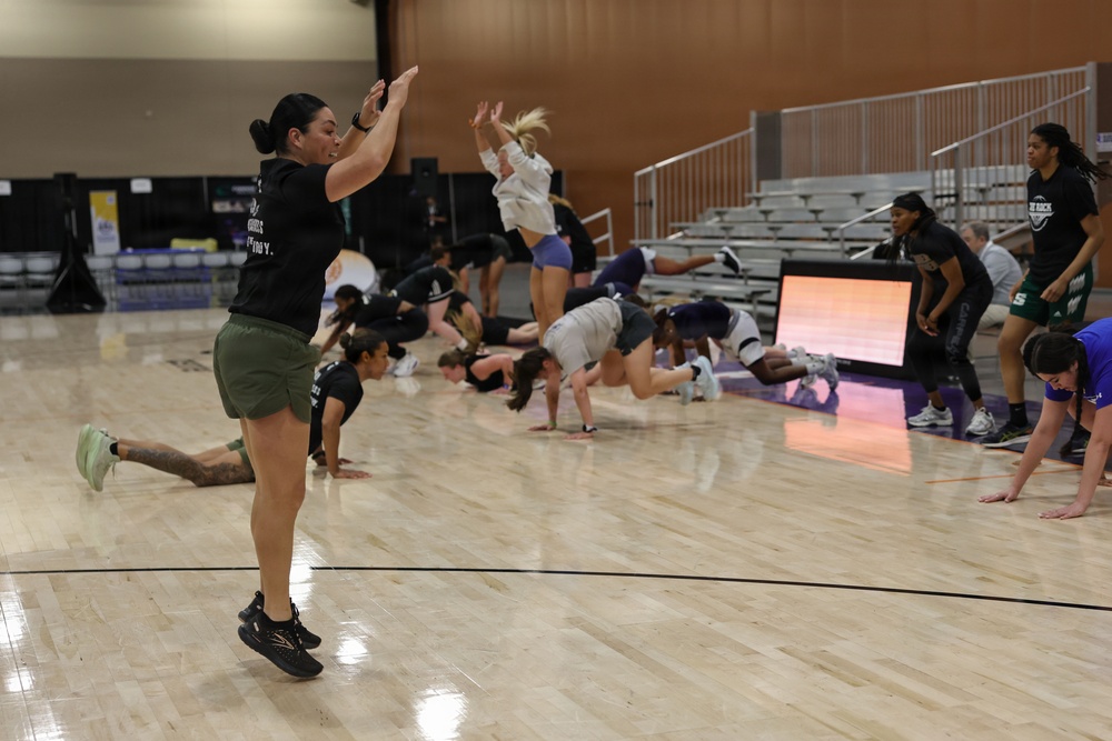 MCRC and WBCA Coaches Conduct Fit-To-Win: Morning Workout