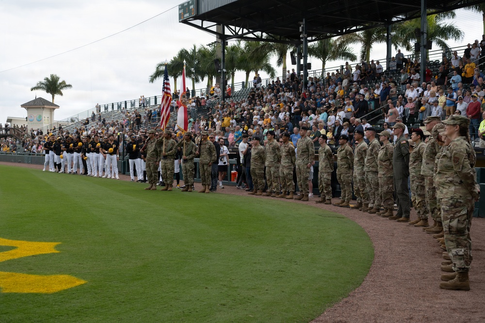 Pittsburgh Pirates host service members