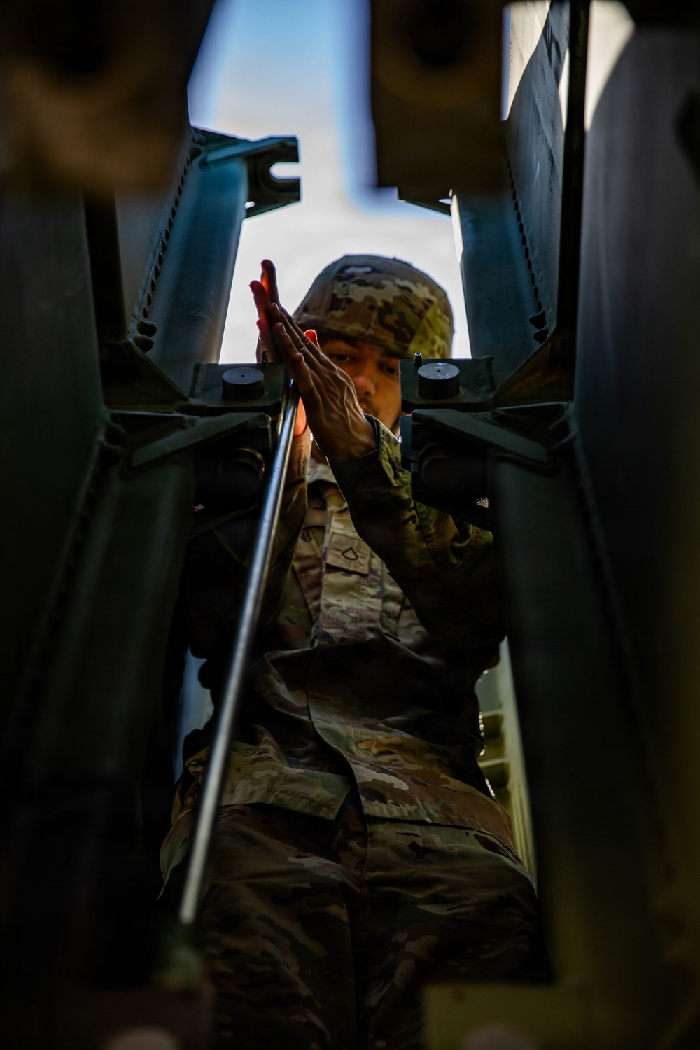 U.S. Army Soldiers conduct sustainment operations during Epic Fury