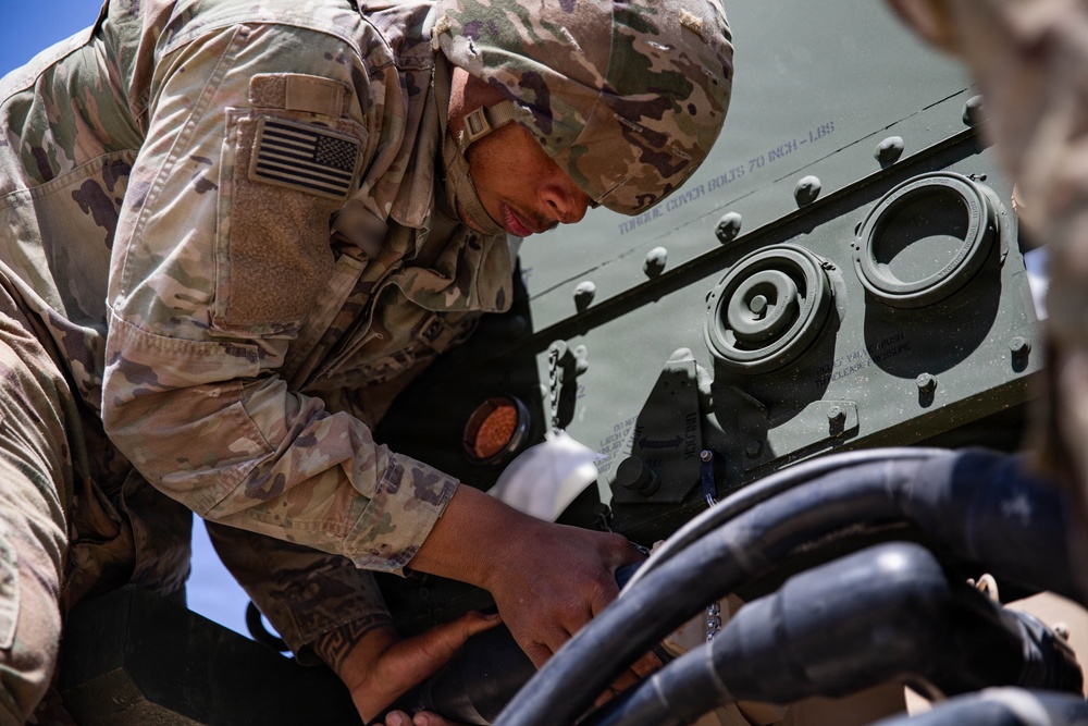 Soldiers conduct sustainment operations during Epic Fury
