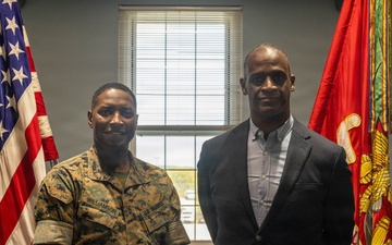 Timmy Davis visits Parris Island