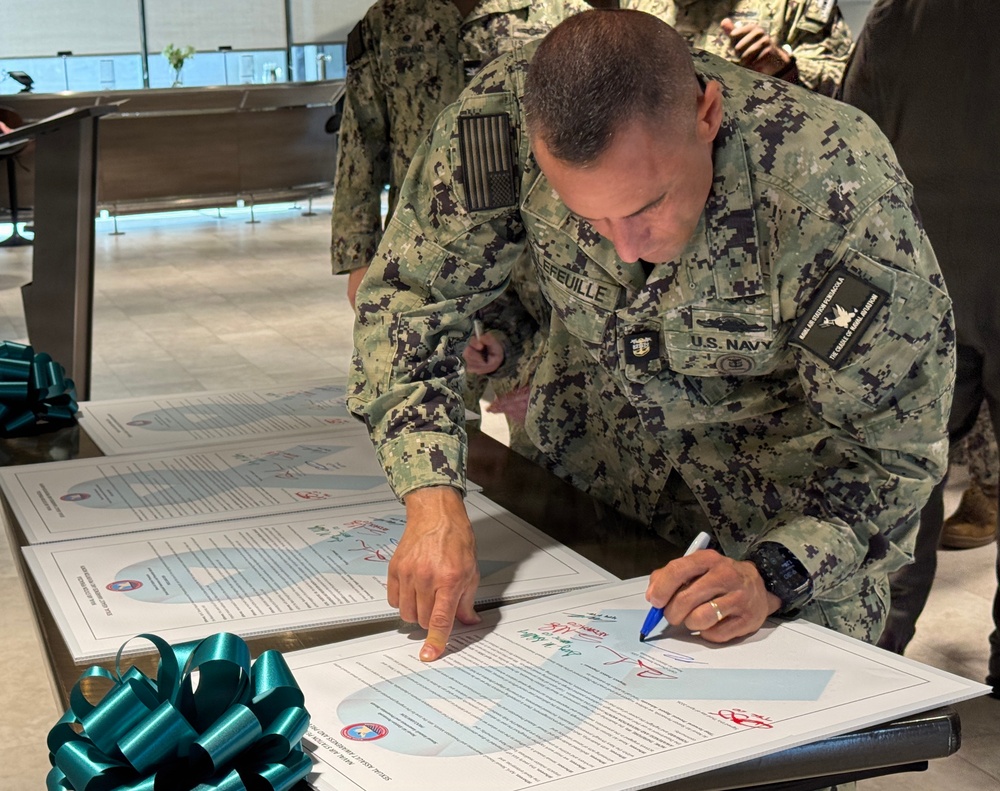 NAS Pensacola-area Leaders Sign SAAPM Proclamation