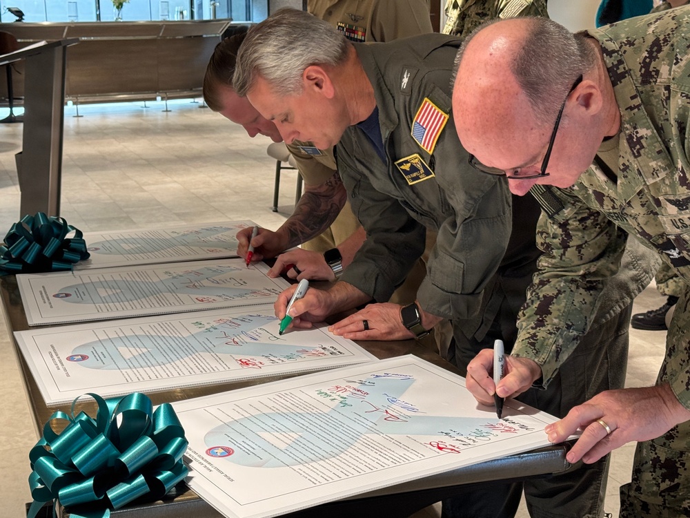 NAS Pensacola-area Leaders Sign SAAPM Proclamation