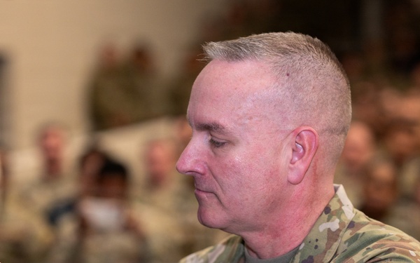 CMSAF David Wolfe holds all call at Joint Base San Antonio-Lackland